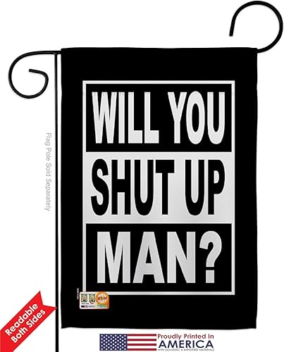 Miniatura 2 de Biden Harris Flag Will You Shut Up Garden Flag 2pcs Pack Patriotic Vote President Democrat Republican Tea Party United State American Election House