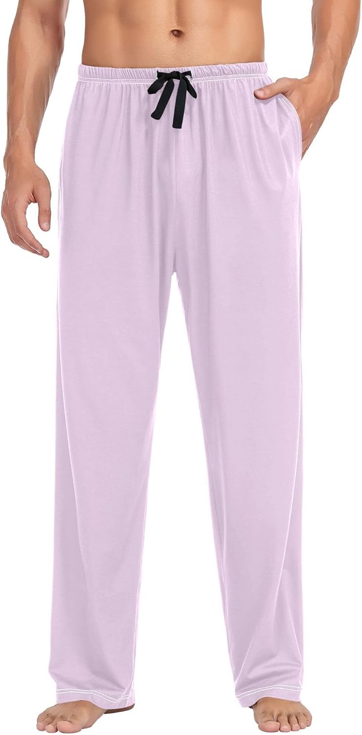Thistle Men's Pajama Pants,Lounge Pants Pajama Bottoms with Pockets Drawstring,Men Sleep PJ Pants S