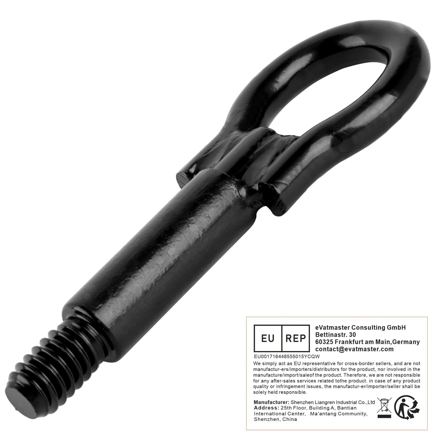 Gancio di traino 90507738 con occhiello di traino, gancio di traino, compatibile con Opel Zafira A B, Astra G H, Combo C, Corsa C D, Meriva A B, Vectra B C C C