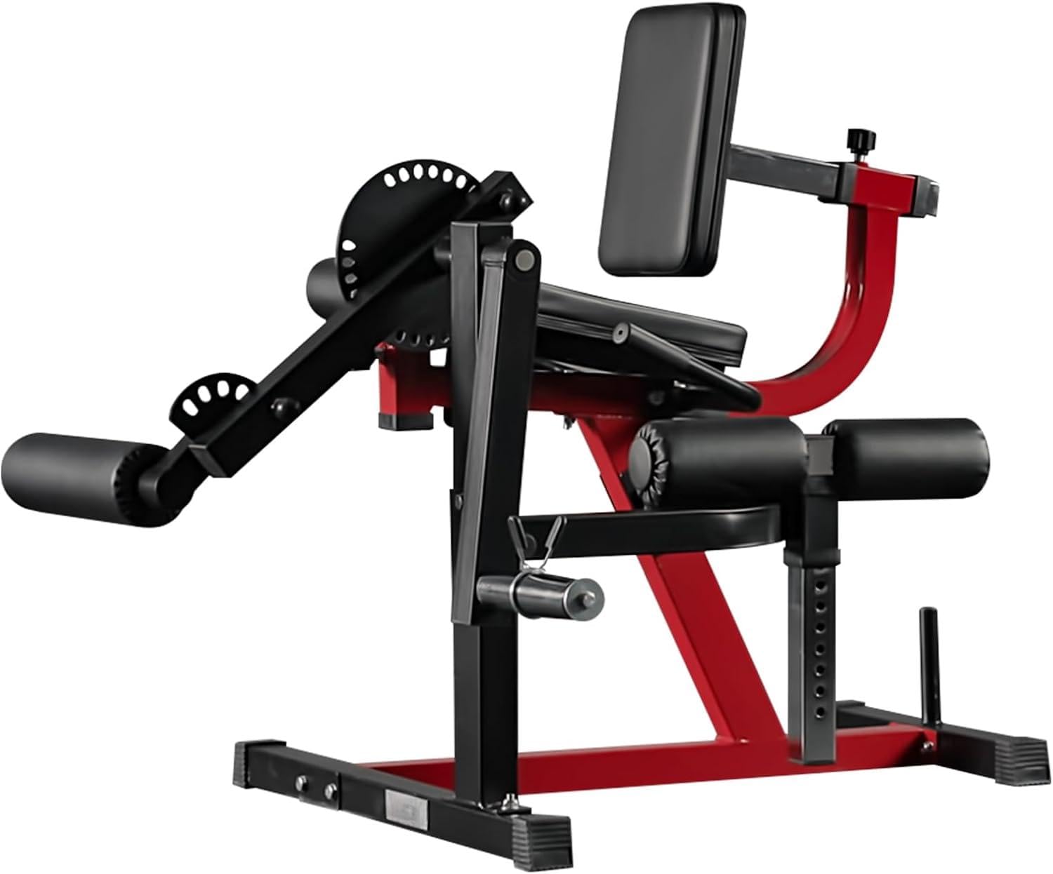 Beinstrecker I Beinbeuger und Heimtrainer für Bein, Beinstrecker, Beinbeuger und Heimtrainer für Bein- und Oberschenkel-Training, verstellbare Bein-Übungsbank mit Platte belastet