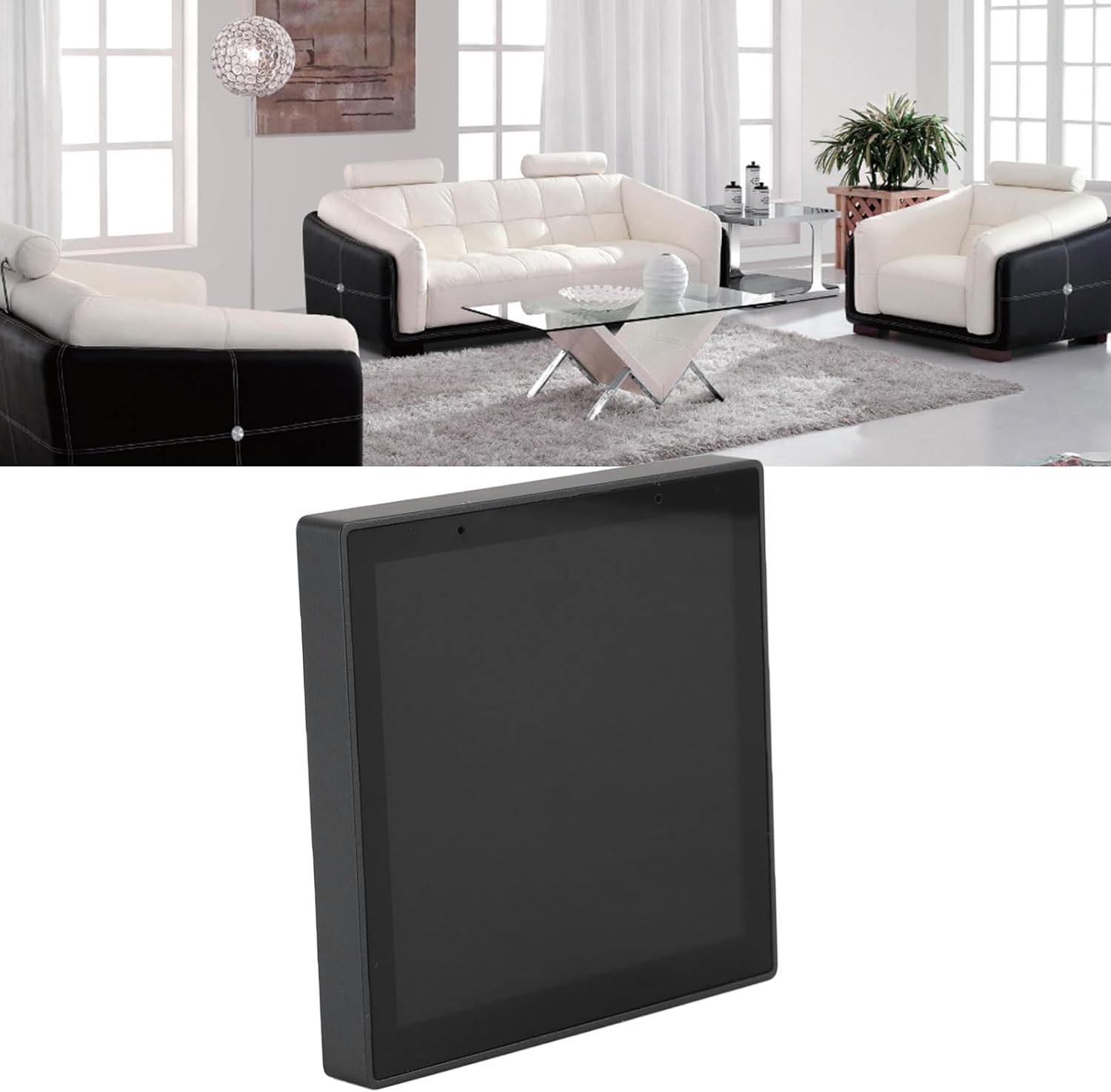 generic Smart Control Panel with HD LCD Display: Multifunctional Central Hub for Smart Home, Easy Installation Gateway Compatible with Lights,