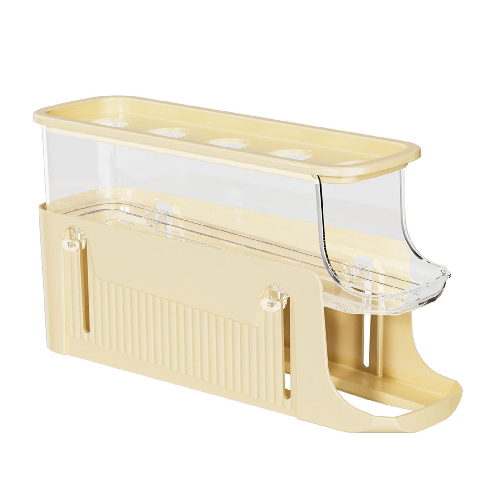 Kalttoy Stackable Eggs Storage Box Multi Layer Slide Tray Practical Eggs Organizer Automatic Scrolling Tray Dispenser Easy to Clean and Maintain