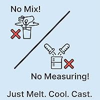 Vista 7 de Remeltable Silicone Mold Making Kit 2 POUNDS. - Easier Than Silicone Mold Maker. Reuse 30x, No Mix, Non-Toxic, Food-Contact Safe for Plaster, Resin
