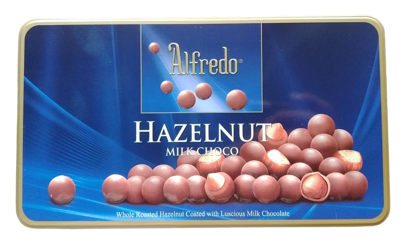 Alfredo Hazelnut Milk Chocolate, Whole Roasted Hazelnut Coated