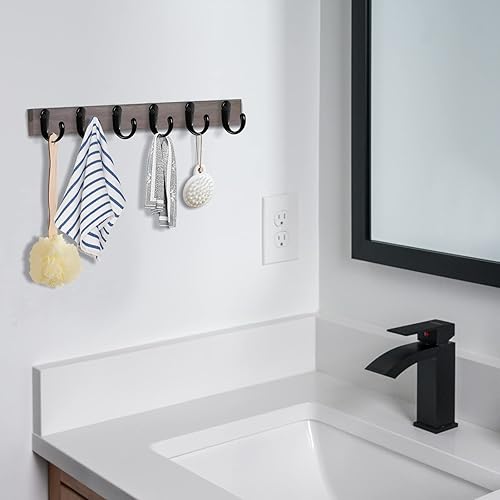 Miniatura 5 de 10 ganchos para bata de una sola punta, ganchos para colgar, ganchos planos para colgar abrigos montados en la pared para colgar ganchos de toalla