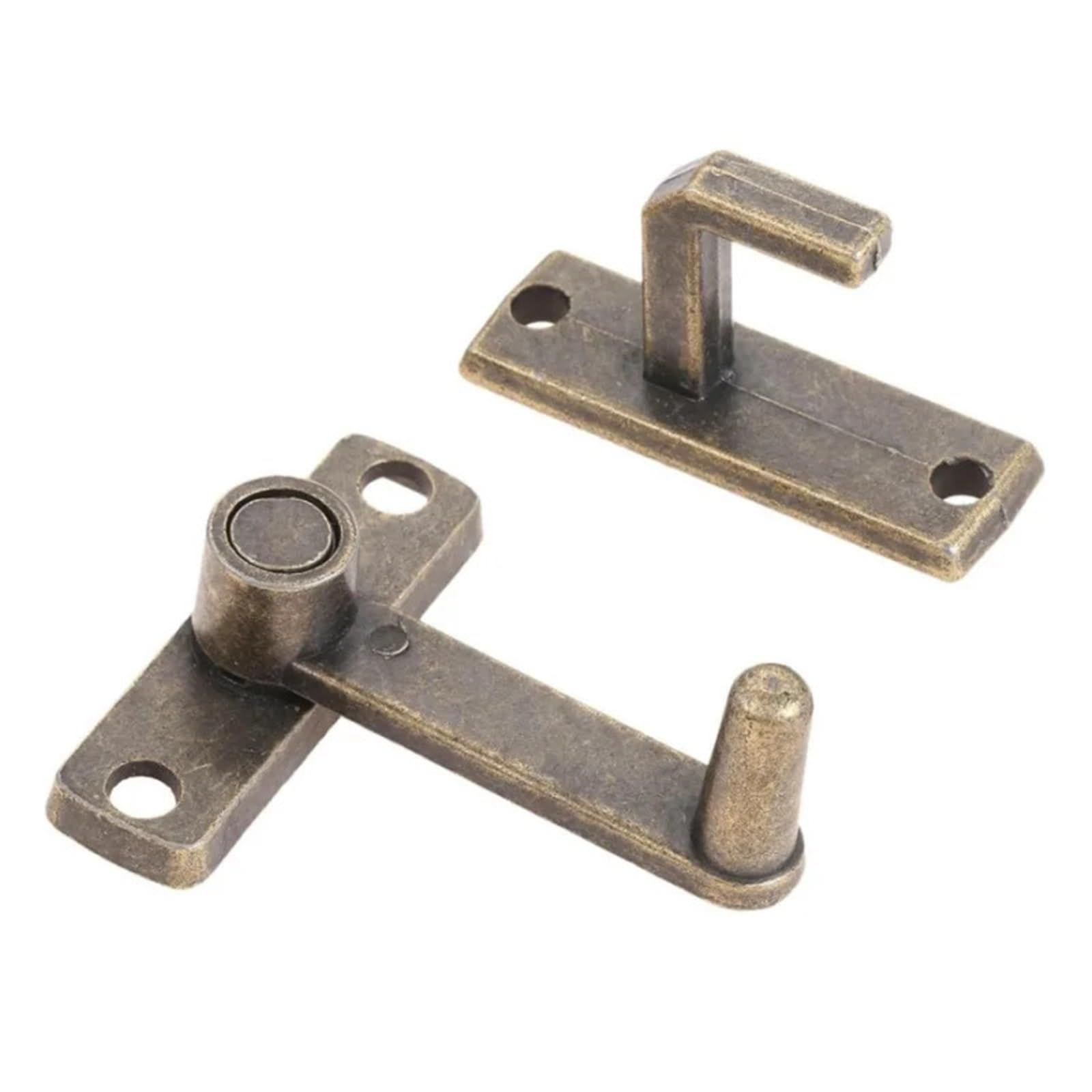 2PCS Bronze Sliding Window Door Lock Handle with Screws Metal Latch Guard Bolt Home Safety Chain Hardware for Interior