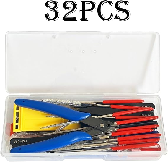 32 Pcs Professional Model DIY Tool Kit, Modeler Basic Craft Tools Set