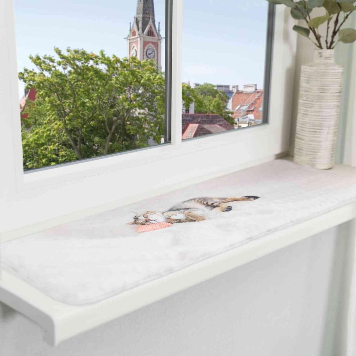 TRIXIE Nani 37125 Lounger Mat for Windowsill 90 x 28 cm Grey