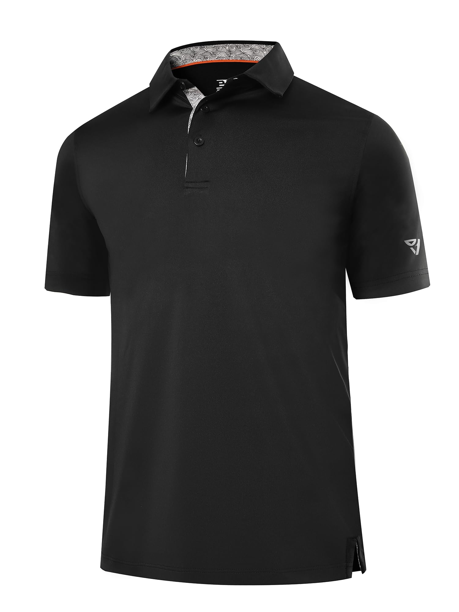 Boyzn Herren Golfshirt - Atmungsaktives & Schnelltrocknendes Poloshirt, Leichtes Einfarbiges/Bedrucktes Oberhemd für Freizeit und Sport