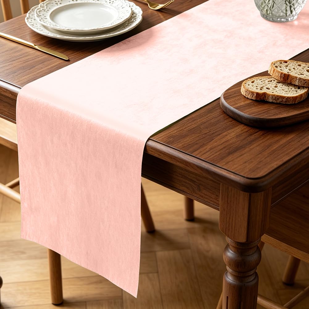 OFFCUP Pink Table Runner Roll 30cm x 30m Non-Woven For Wedding Party