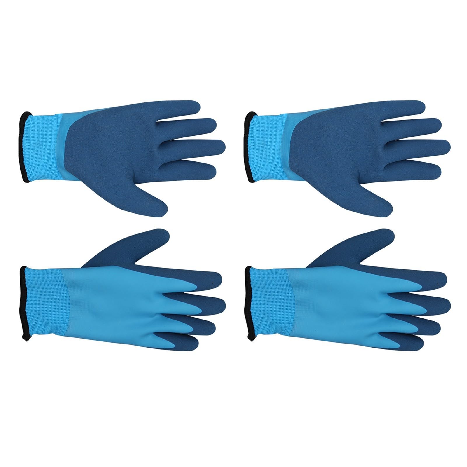 Fazvncv 1 Pair/2 Pair Thermal Work Gloves for Cold Weather Gardening Waterproof Double Latex Coated Freezer Glove for Men Women
