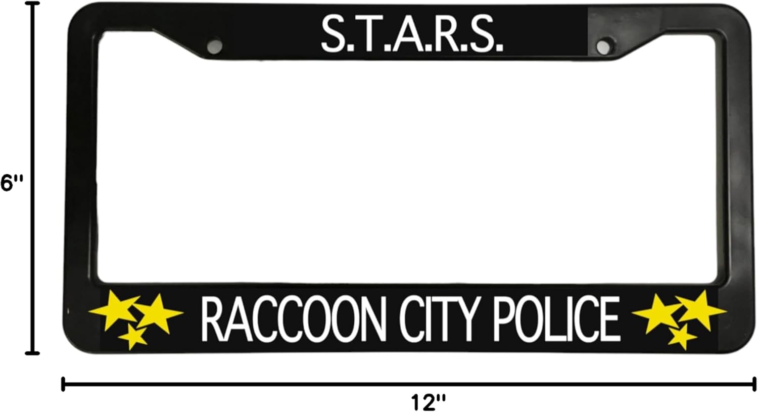 Holder for License Plate License Plate Holder for Raccoon City Police S.T.A.R.S. for Resident Evil Glossy Black License Plate Frame Holder for Car License Plate Model-GS-696