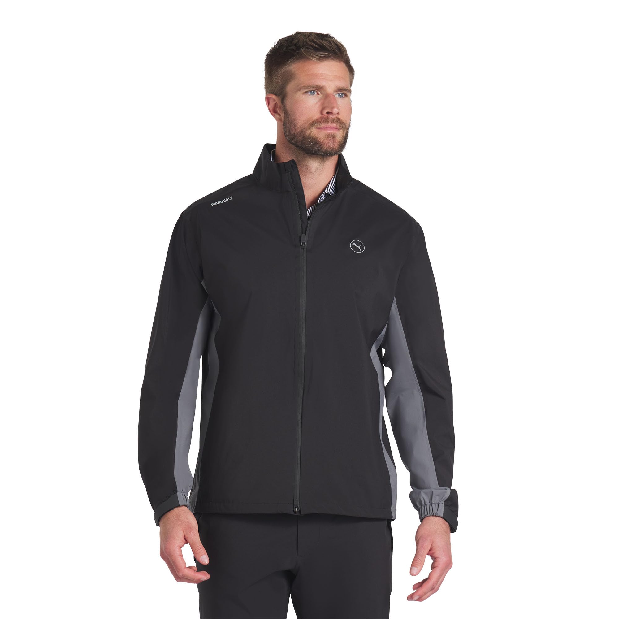 Chaqueta impermeable de golf para hombre PUMA contra viento y lluvia 7
