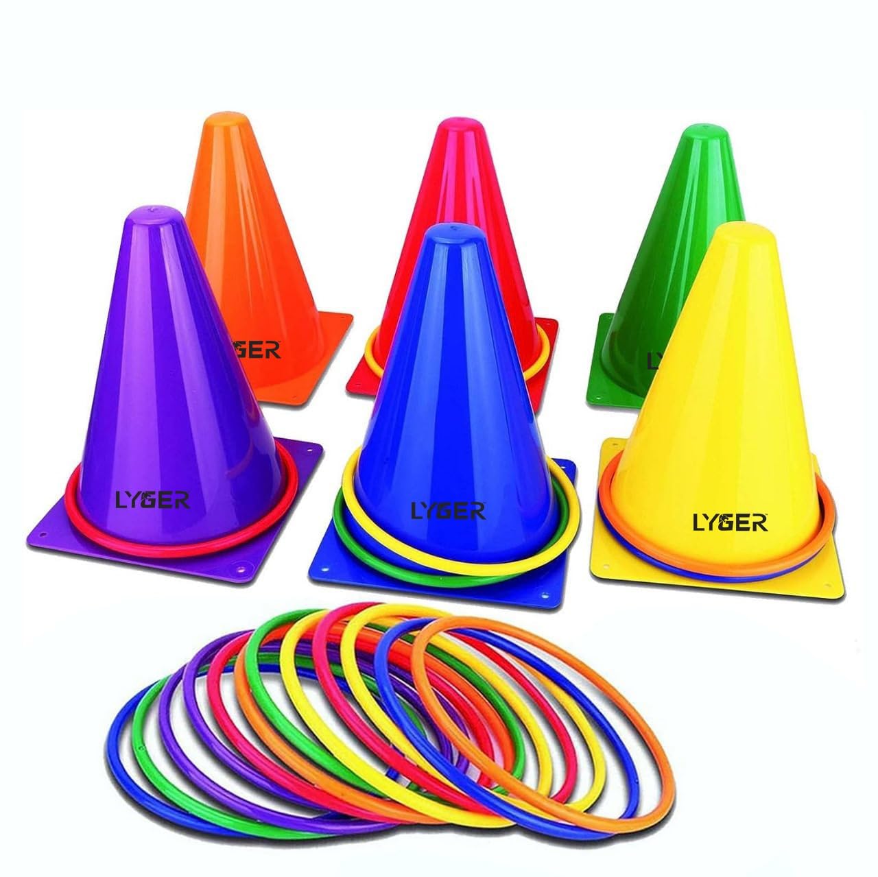 LYGER Plastic Ring Toss Game for Kids and Outdoor (B0CG23RMTP) Amazon Price History, Amazon Price Tracker