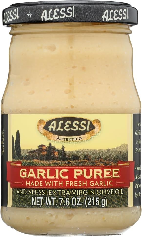 Alessi Garlic Puree 7.6 Ounce ( Pack of 2)