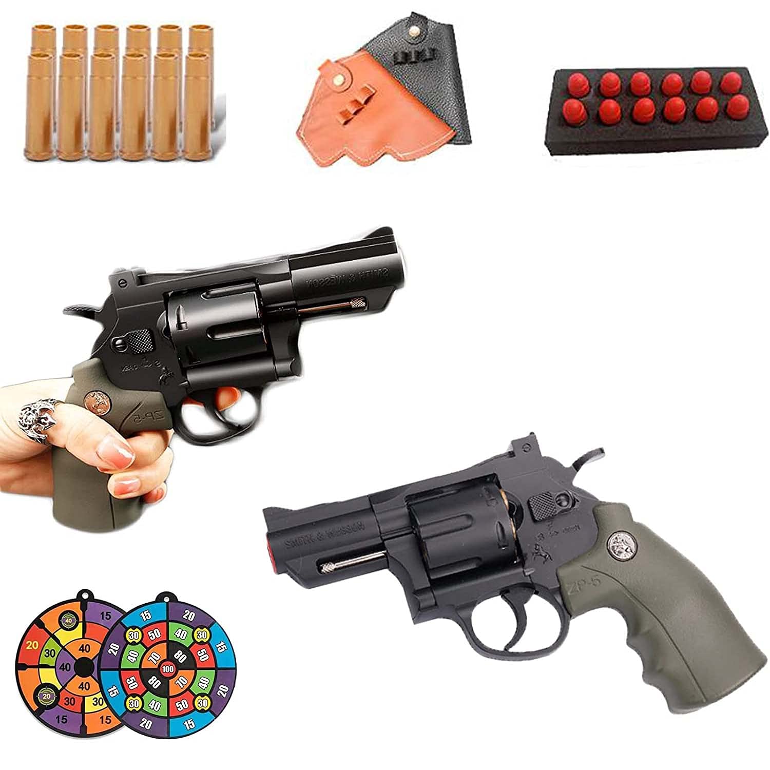 Buy 2021 Premium Upgrade Revolver Soft Bullet Toy Classic Zp5