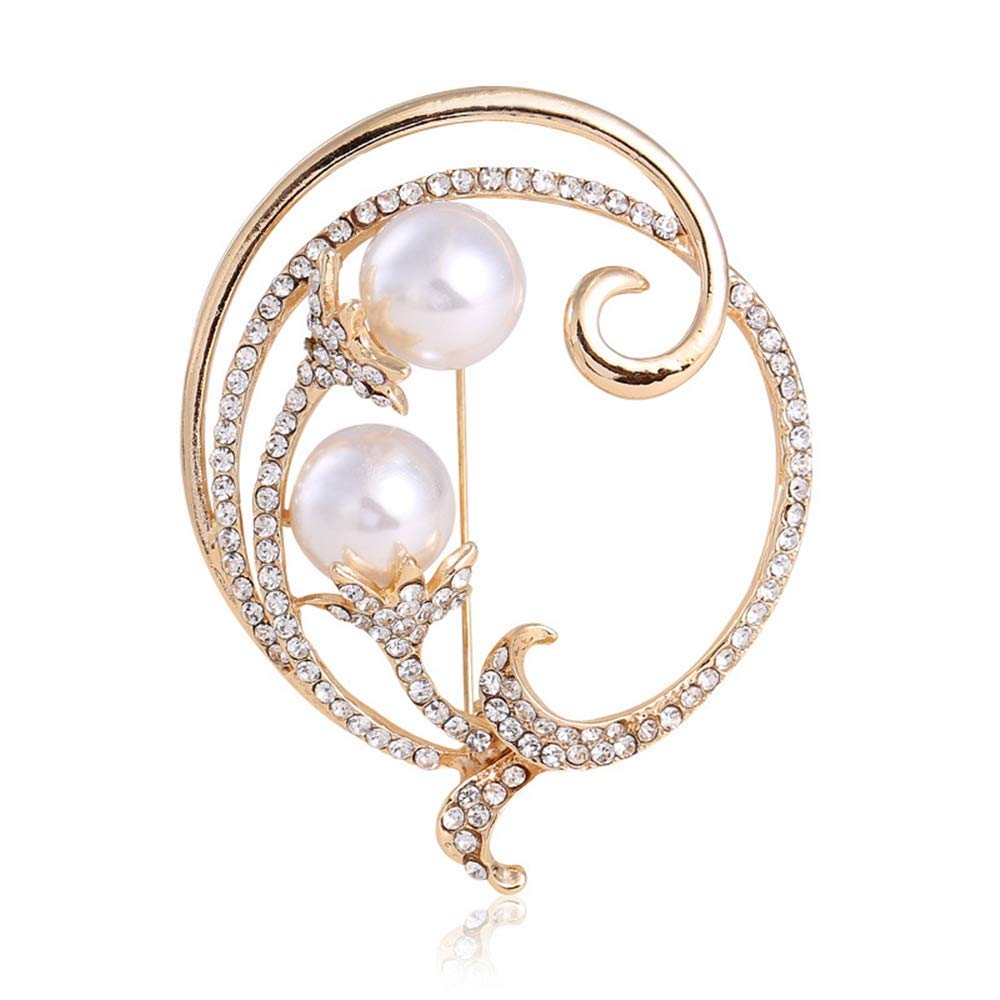 Elegant Brooches Broches for Women Flower Pearl Brooch Pin Elegant Suit Dress Brooches for Women Badge Hija