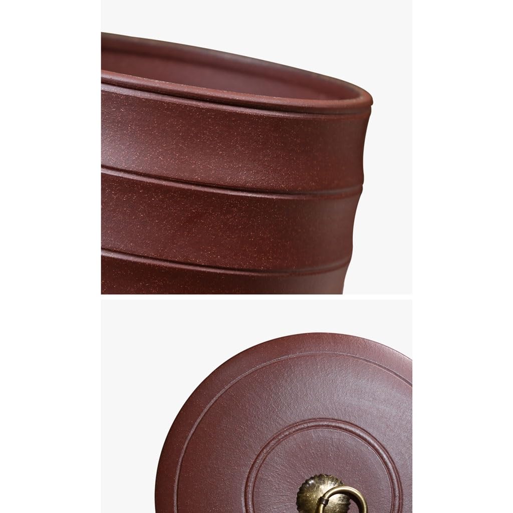 Tarro de Almacenamiento, Tarro de té, Tarro de té de Arcilla Morada, decoración del hogar, Tarro de té, Escritorio de Oficina, Tarro de té Grande, Botes de Cocina