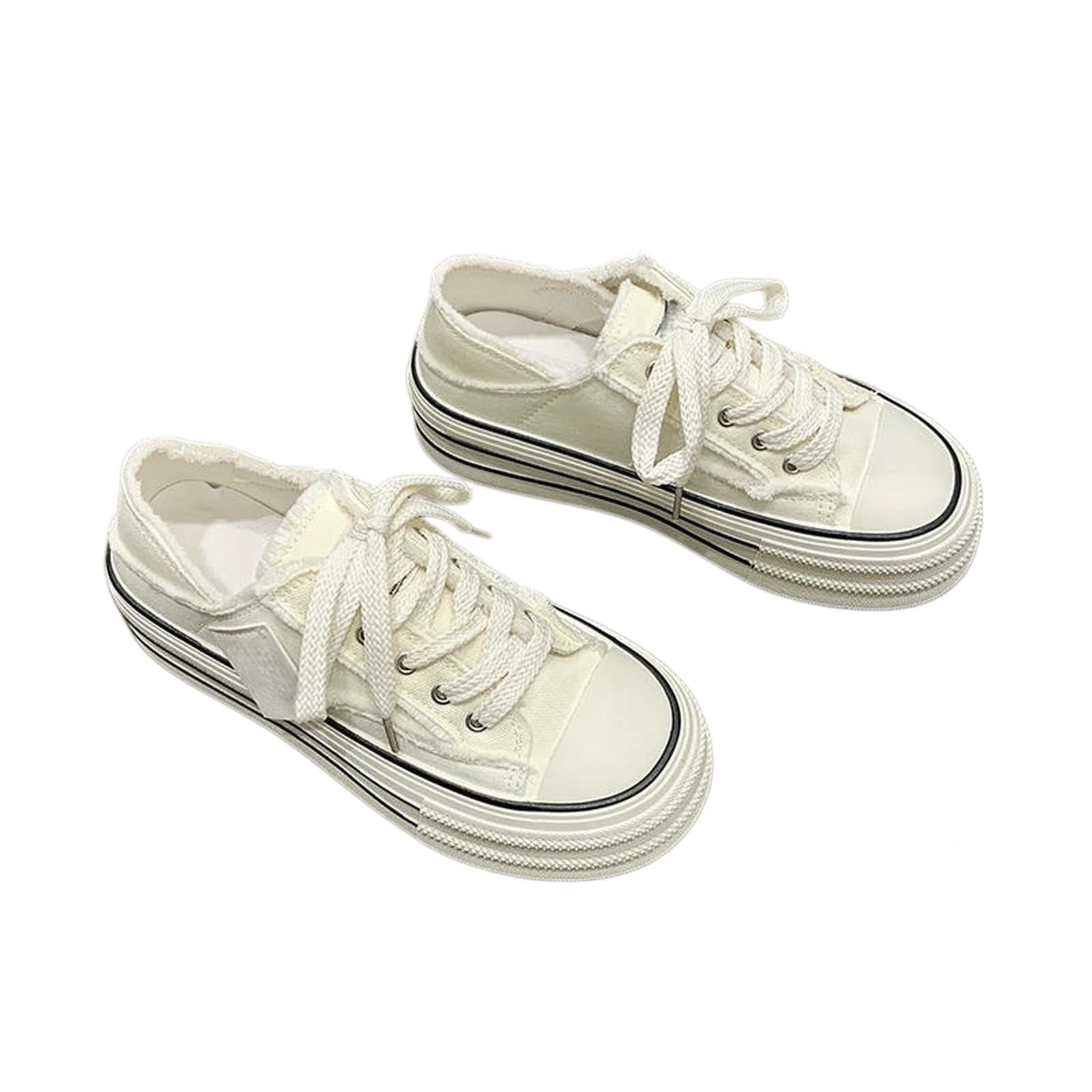 Sneaker Donna Tela, Scarpe Basse Casual Eleganti da Donna, Sneakers con Plateau da Donna