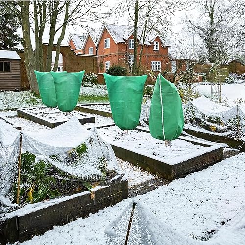DHGKVK 2 Stück Pflanzenschutz Winter,Winterschutz für Kübelpflanzen Frostschutz Kälteschutz Pflanzenschutzsack… – Ansicht 7