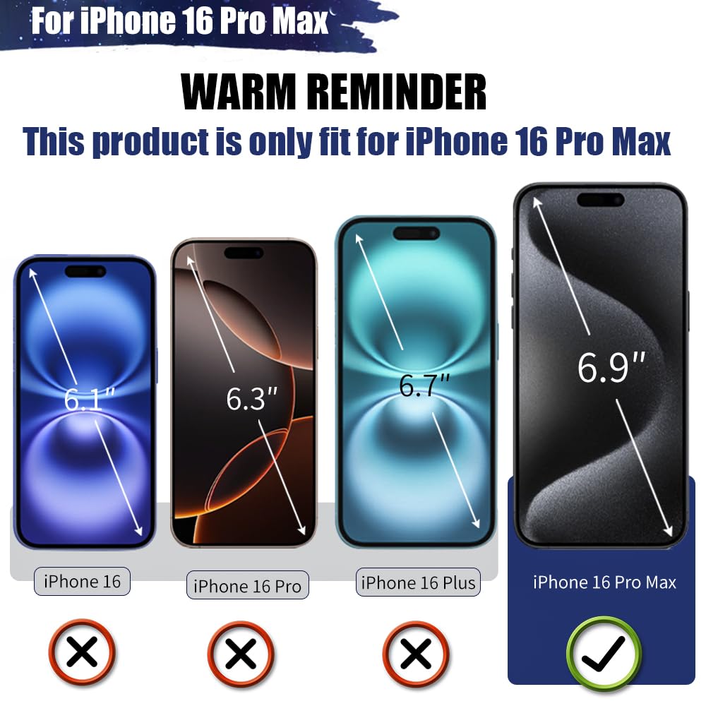 Loytal Battery Case for iPhone 16 Pro Max, 6000mAh Rechargeable Extended Battery Charging/Charger Case, Add 100% Extra Juice (6.9 inch) Black