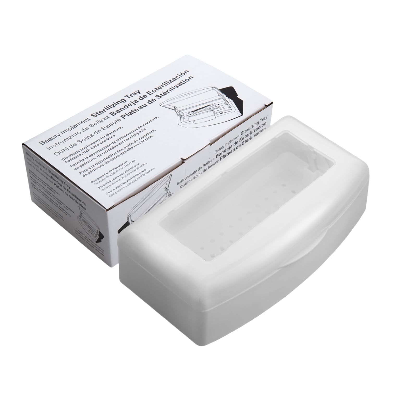 oringnat Sterilizer Box for Nails Tools Tray Practical Nails Tool Disinfected Box Cleans Box Manicure Tools