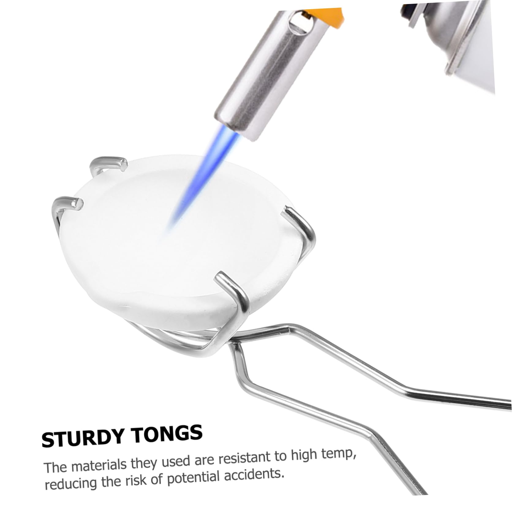 BEBEMOKO 1Set Crucibles Dishes with Tongs for Metal Melting Kit Crucibles Dishes with Pouring Spouts Durable Tongs for Jewelry Casting and Metal Working