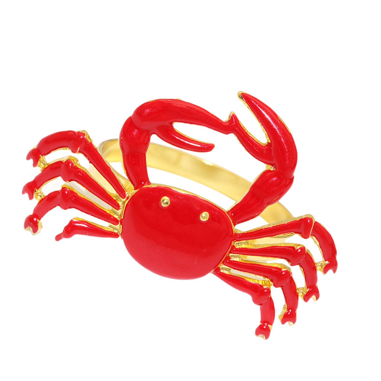 Marine Oriented Shrimp Napkin Hoop Compact Alloy Table Deck for Eateries Parties Lovely Dining Table Deck