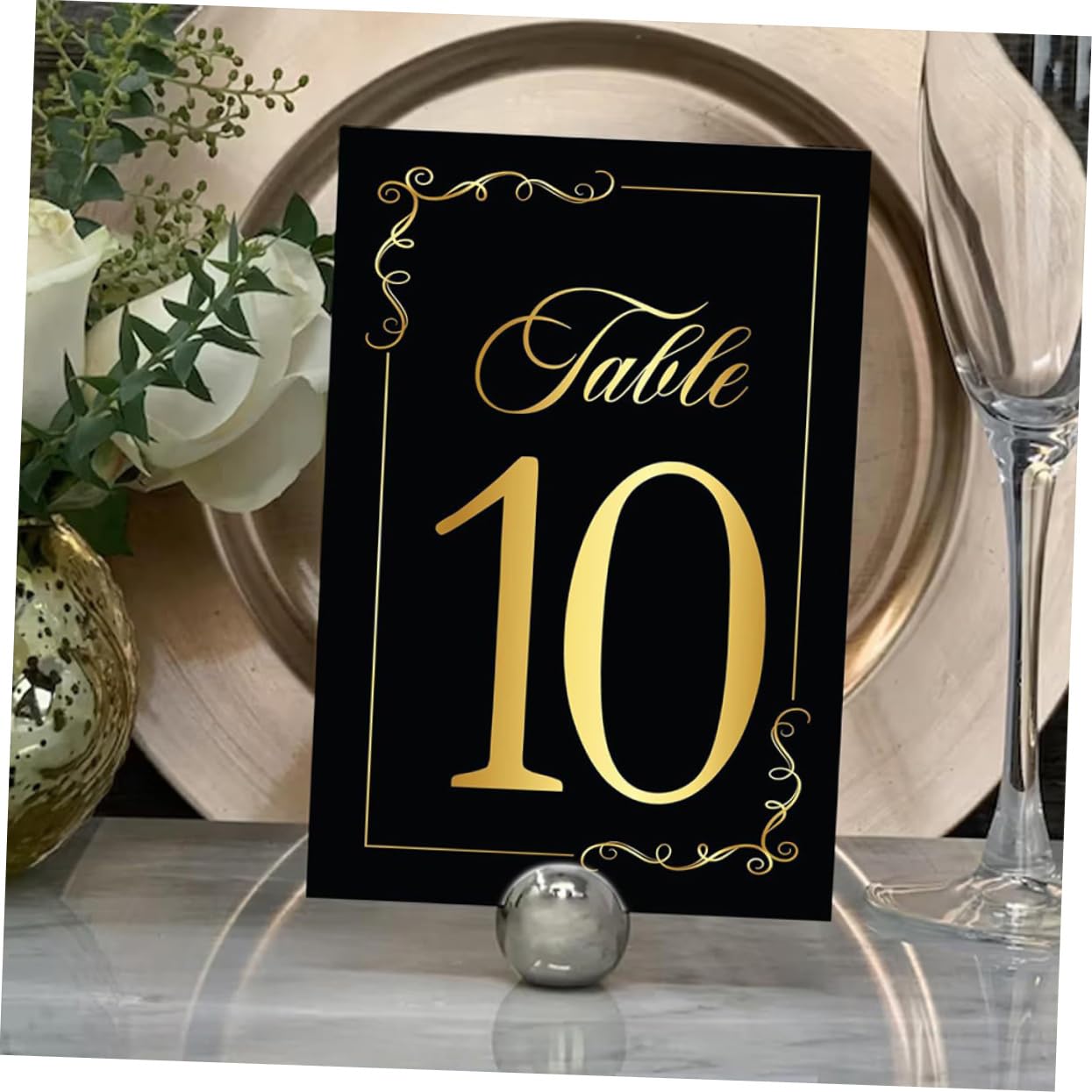 TOPBATHY 2 Sätze Tischkarte Digitale Karte Tischnummern Hochzeit Gruß Mini Rustikal Ort Hochzeiten Hochzeitstischnummern Platzkarten Kartentisch Runden Schreibtisch Papierstau 30 Stück * 2