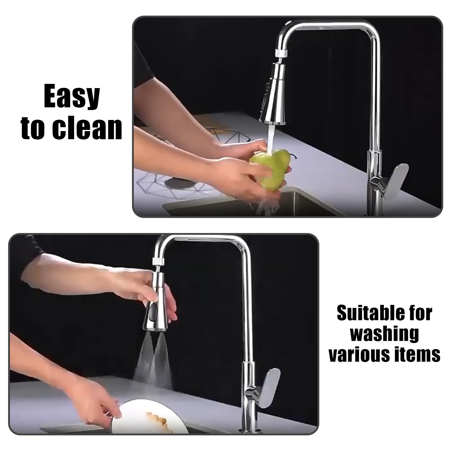 1 prolunga per rubinetto, con 1 set di adattatori, testa spruzzatore per rubinetto, adattatore per rubinetto, paraspruzzi per rubinetto, accessori per rubinetto, accessori rotanti, adatto per