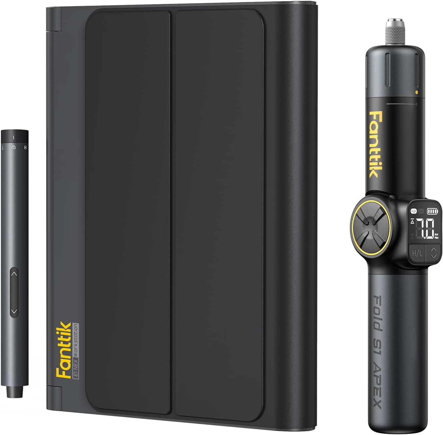 Fold S1 APEX 3.7V Cordless Screwdriver & E1 NEX Workstation Precision Electric Screwdriver Kit