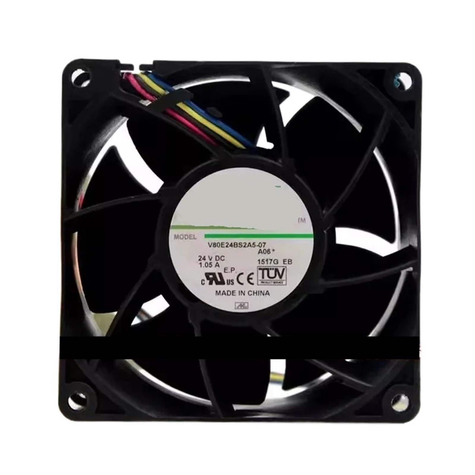 WEUSANXPL 8CM 80 * 80 * 38MM 24V 1.05A V80E24BS2A5-07 Cooling Fan(4wire B3)