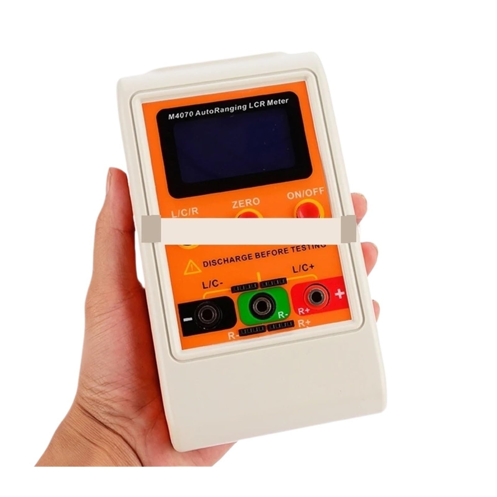 Medidor LCR Medidor de puente LCR de rango automático, LCD, recargable, medidor de capacitancia e inductancia digital, rango amplio, 100 h, 100 mF, 20 MR, M4070(M4070)