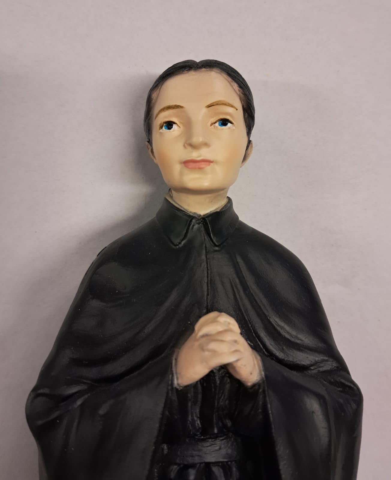 ArteSacraCaravaggio Statua di Santa Gemma Galgani cm 30 (11,81 inches) in marmo resina piena decorata a mano di produzione artigianale italiana