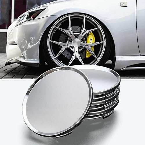 Miniatura 6 de Tapas centrales de rueda de coche cromadas universales de plástico ABS de 8 uds