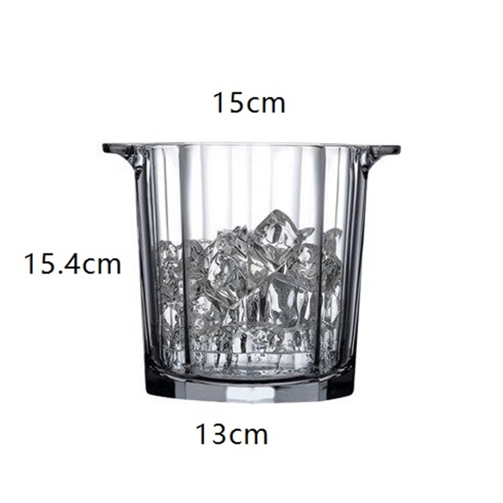 Seau à glace Seau à glace en verre cristal parfait for les fêtes camping ou for rafraîchir boissons Seau à glace cool pour bar