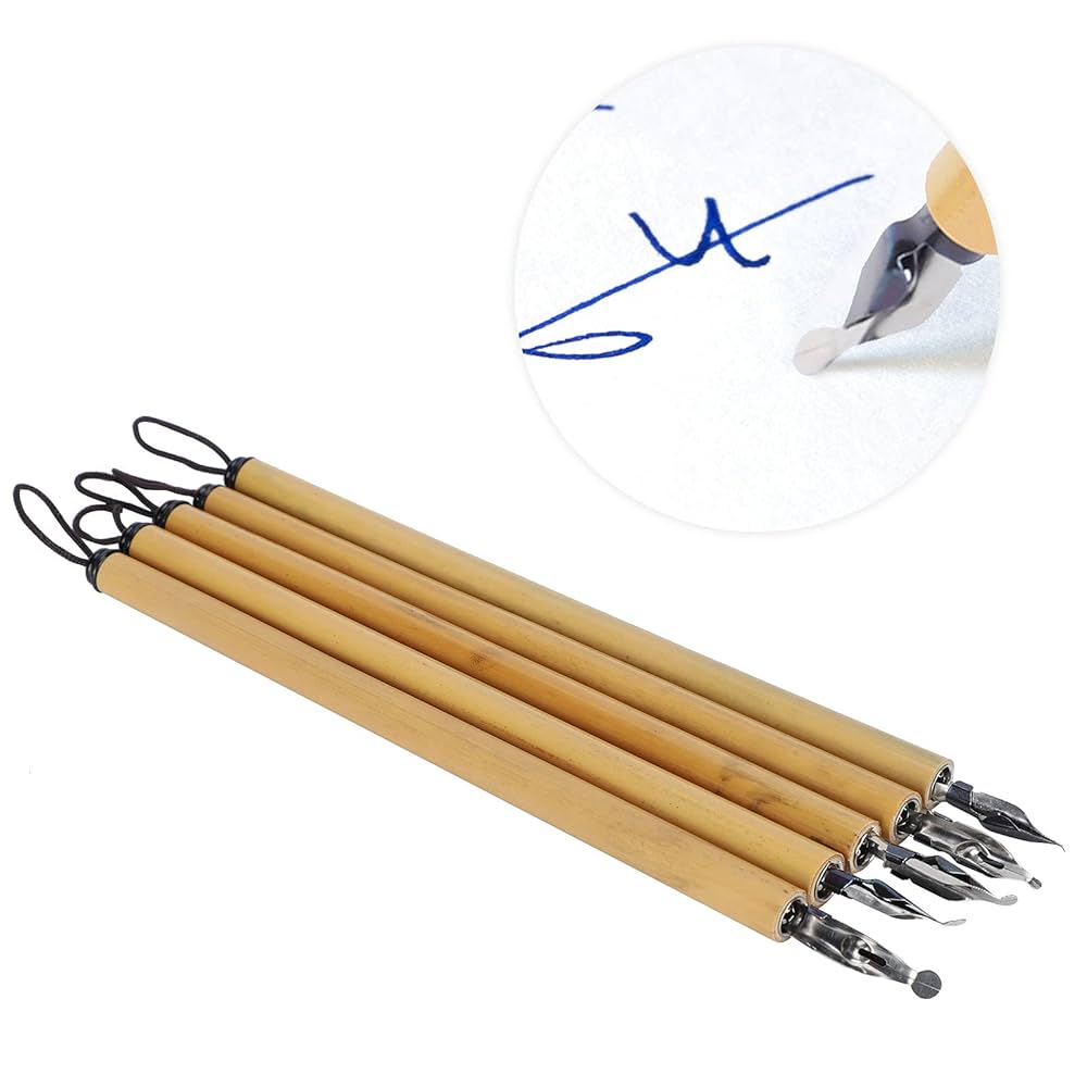 パンツ Dip'pen Vintage Bamboo Dip Pen Calligraphy and Drawing Painting Set