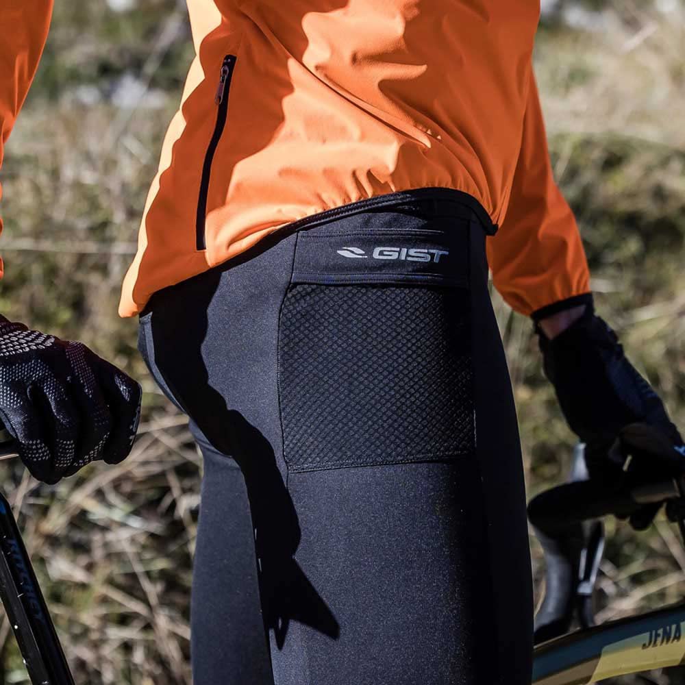 GIST Guanti in Velo Invernale Long Confort Membrana Anti Pioggia Super Roubaix Nero XL (Paire) -5495