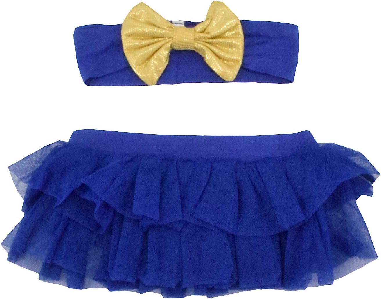 Baby Girls 2pc Outfit Set Long Sleeve Bodysuit with Tutu Skirt