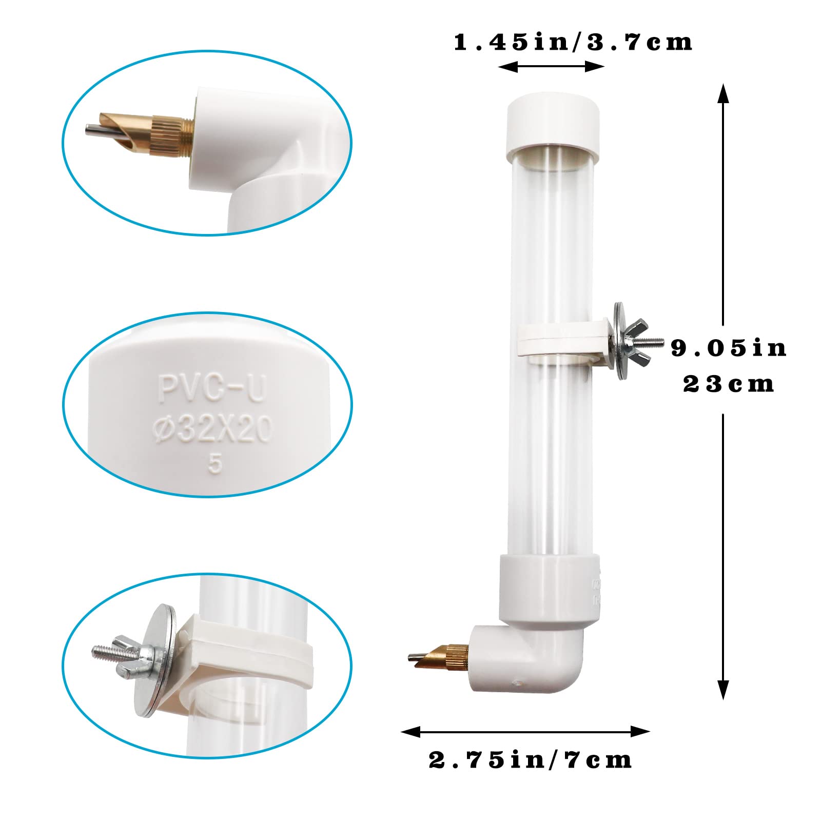 Automatic Bird Water Bottle - No Drip Hanging Drinker for Small Pets Birds Parrots Parakeets Finches Cockatiels - image 6