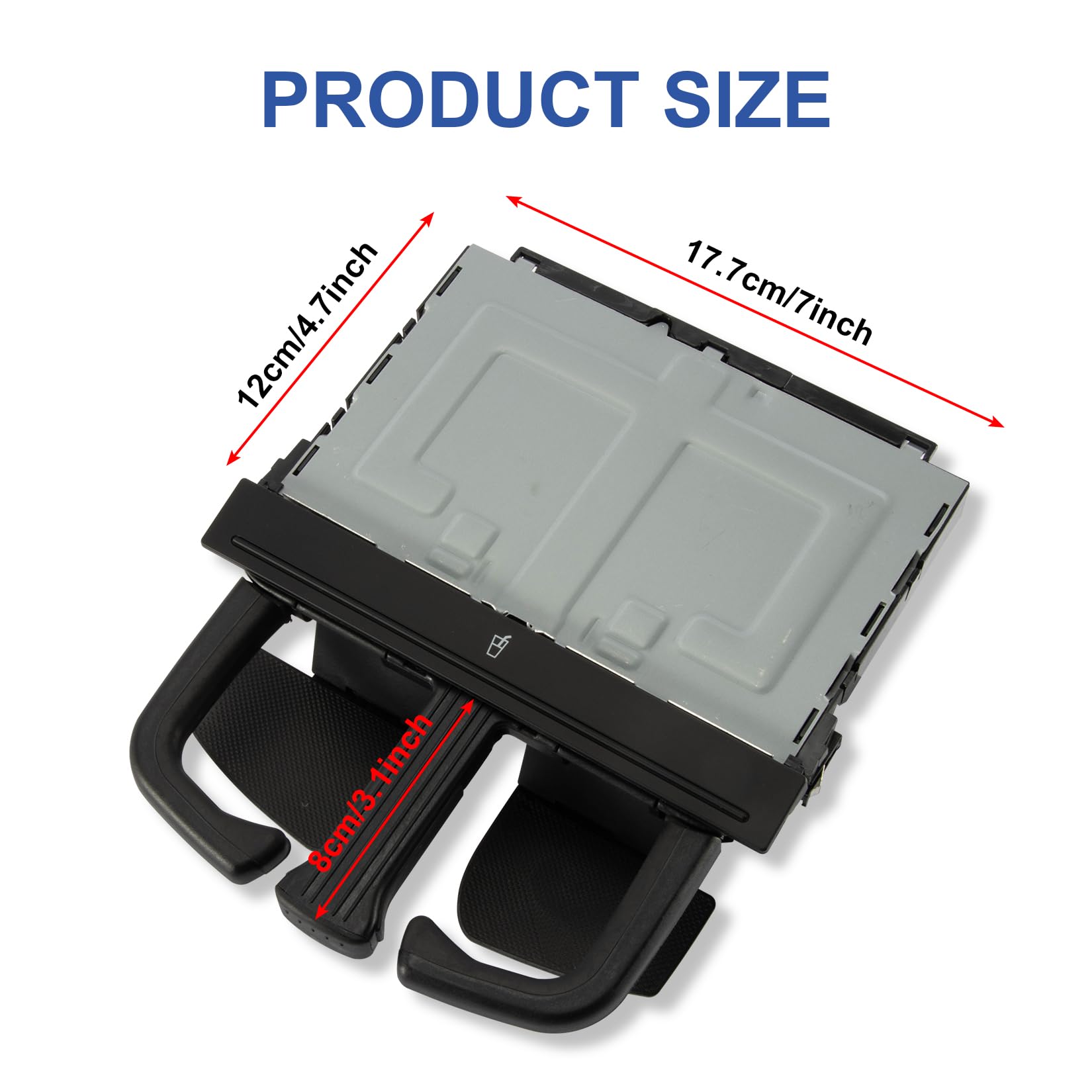 Porte-gobelet De Remplacement Gris EXODA Pour VW T4 + Convient à 35i