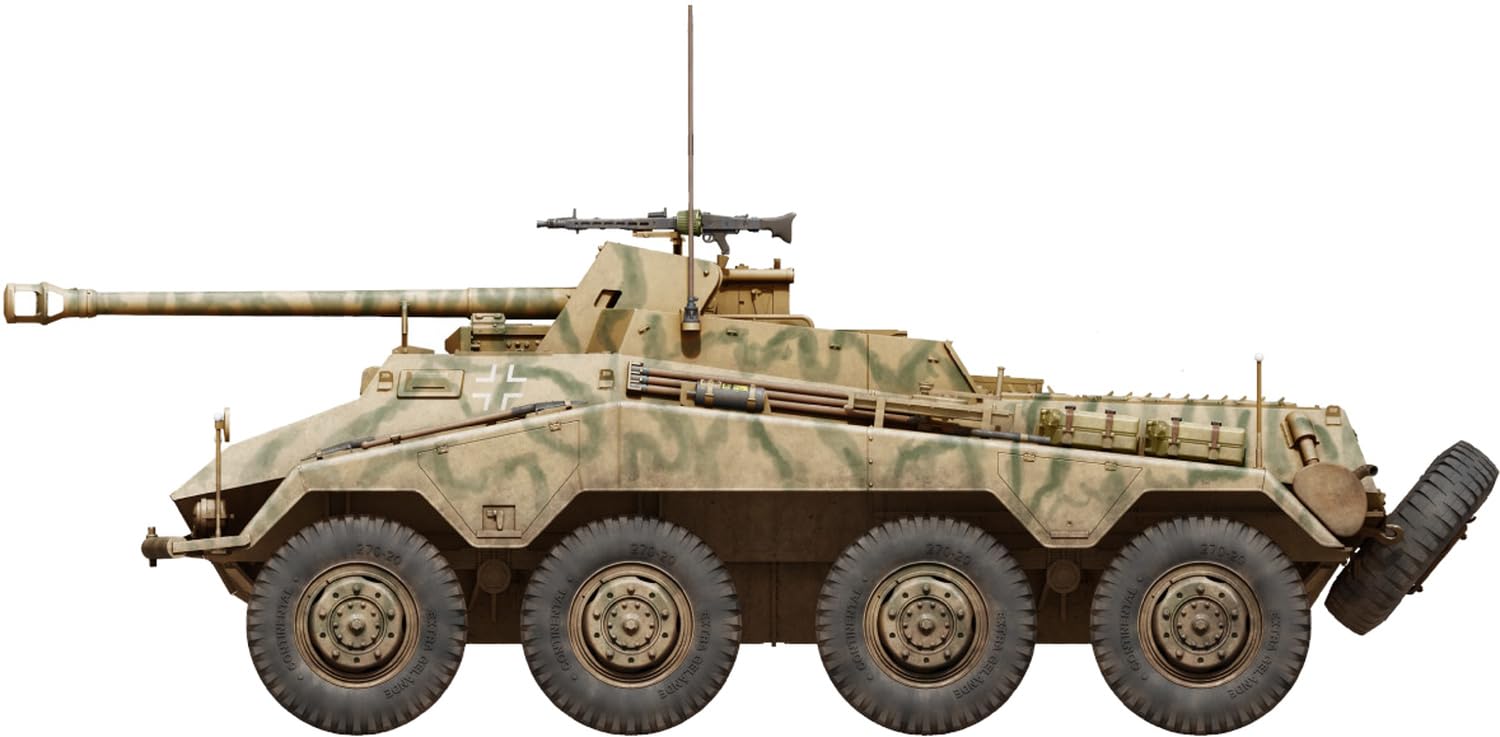 Amazon | ミニアート 1/35 Sd.Kfz. 234/4 重装甲偵察車 7.5cm砲搭載 w