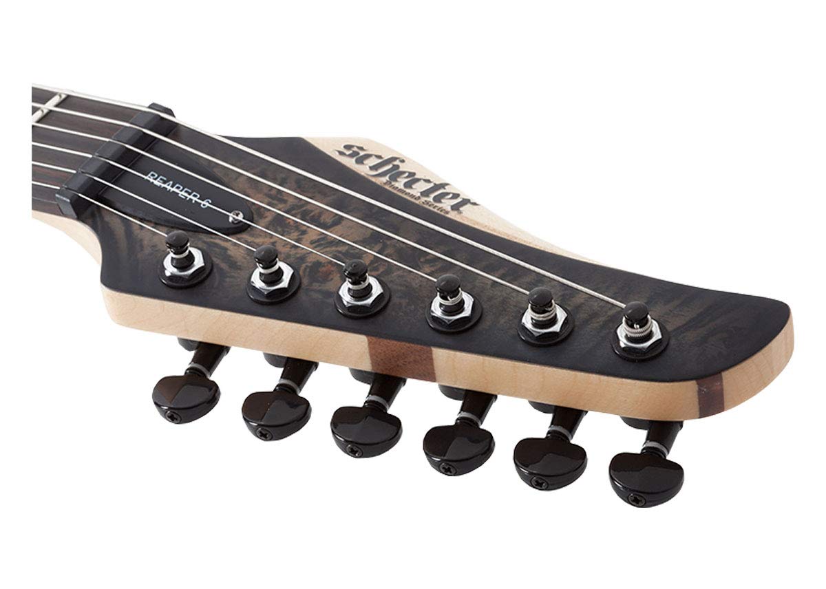 Amazon | Schecter Reaper-6 - Satin Charcoal Burst | エレキギター