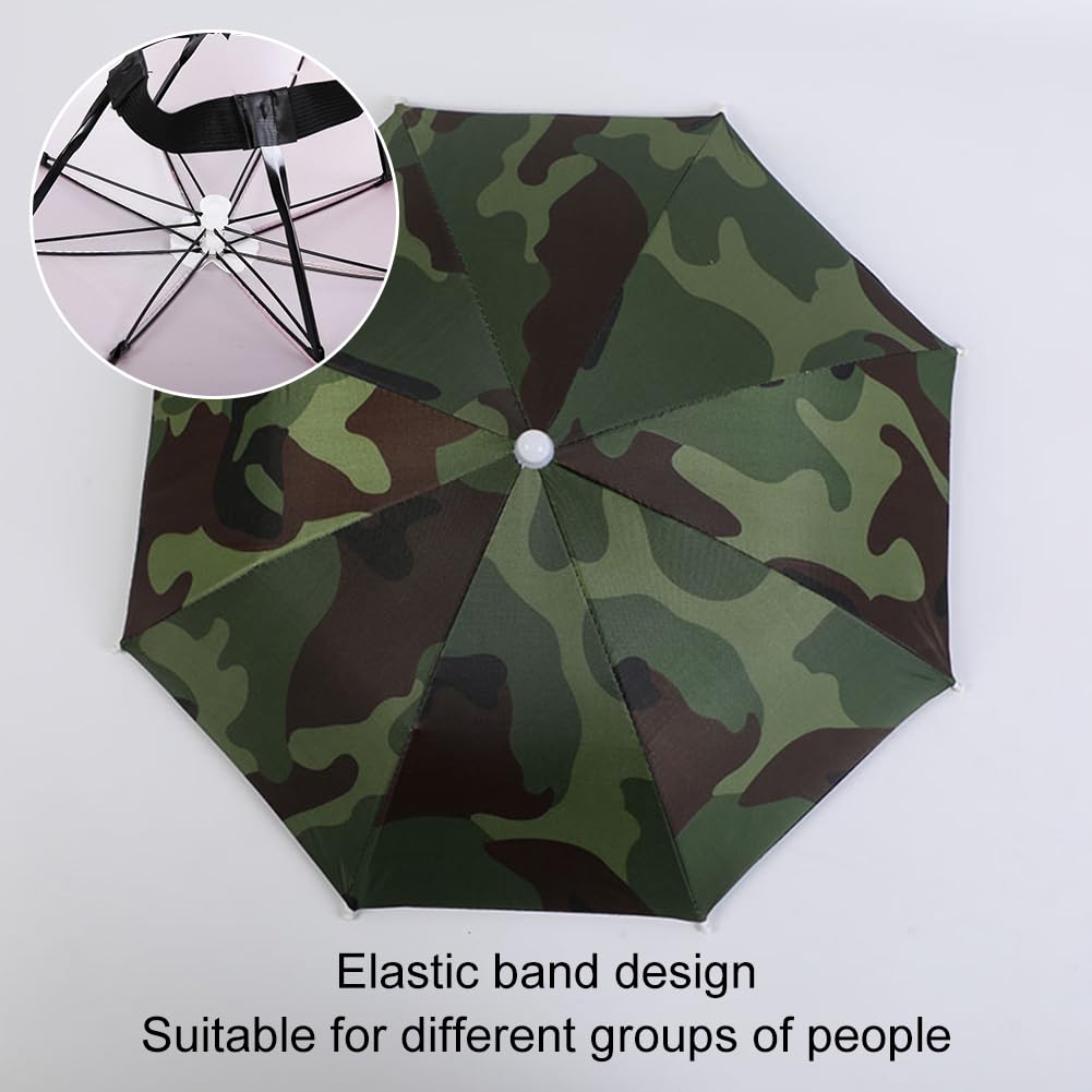 Sombrero Paraguas Plegable para Golf, Ciclismo, Pesca y Jardinería