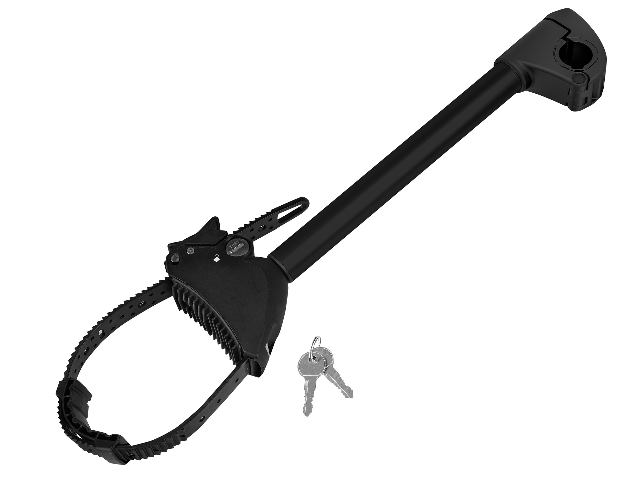 EUFAB 11650 Fahrradträger TECDC1+, Heckträger für 2 E-Bikes, 60 kg Nutzlast, abklappbar Fußpedal, LED-Rückleuchten, vormontiert, Schwarz