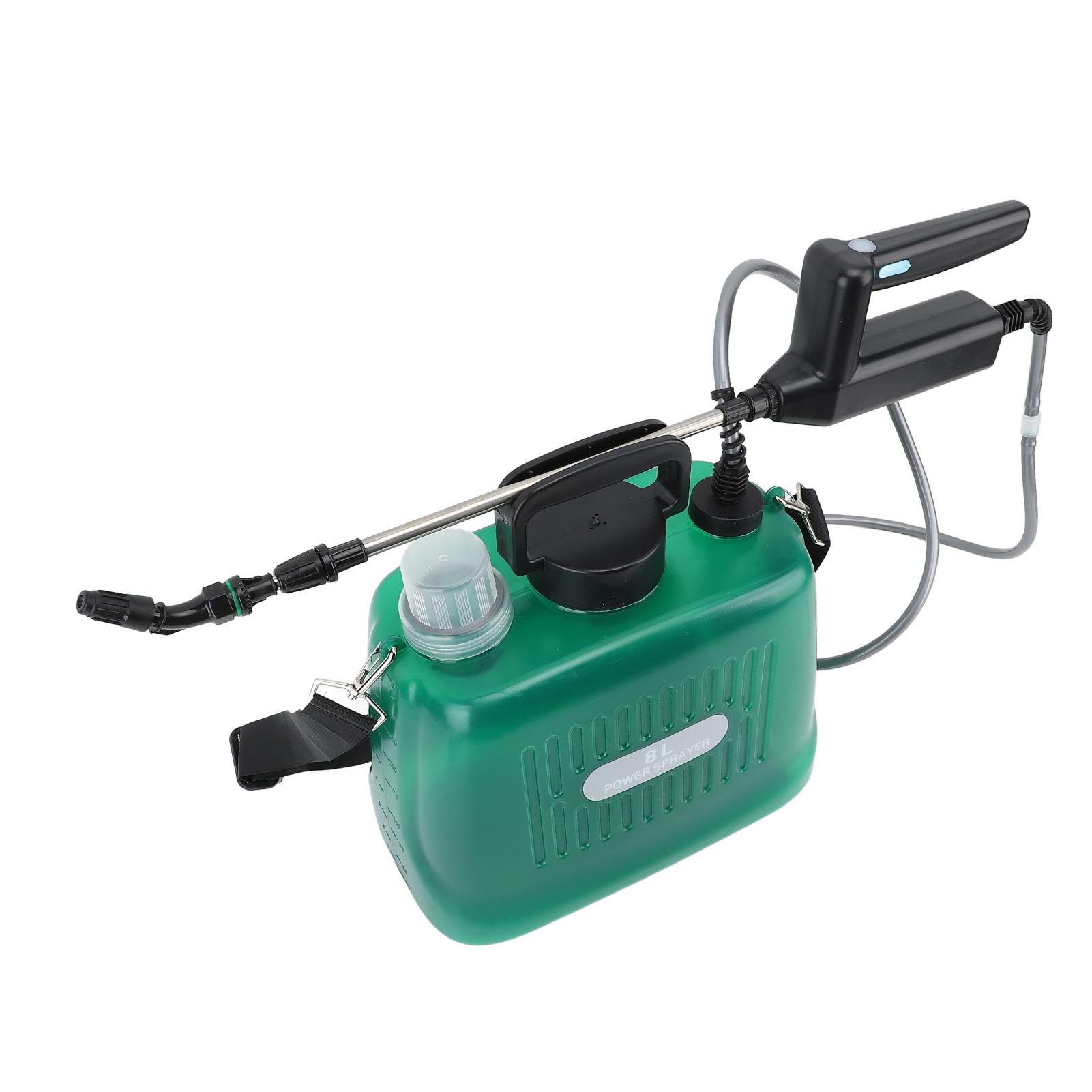 Rengue 2,1-Gallonen-batteriebetriebenes Sprühgerät, Sprühmaterial, Automatisches Elektrisches Gartengerät für Rasenbewässerung, Autoreinigung und Pflanzenpflege. 2,1-Gallonen-batteriebetriebenes