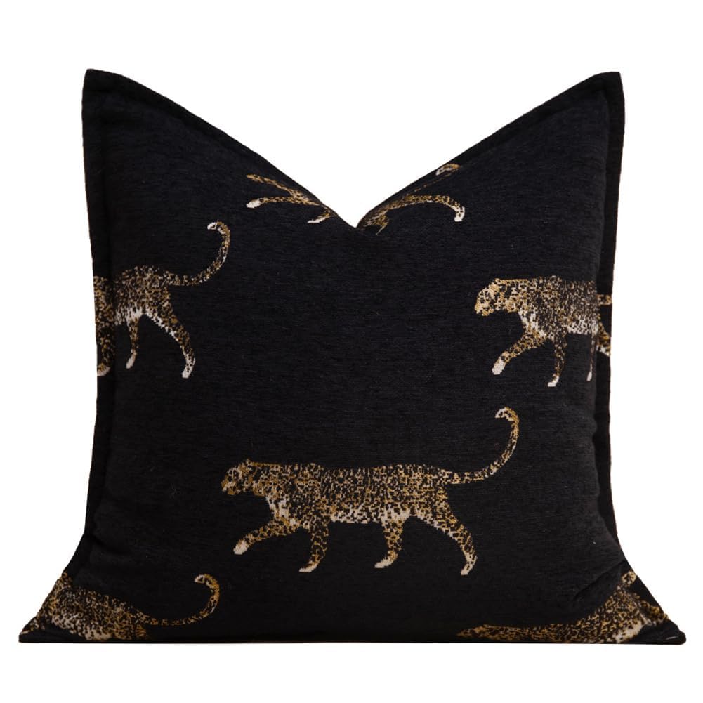 Housse de coussin en velours animal 50x50 cm moderne type B pour canapé