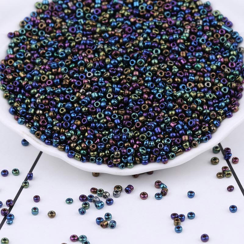 2/3/4 mm 10000-60000 szt. szklane koraliki do produkcji biżuterii małe koraliki kucyk koraliki ryżowe Mnin nasiona koraliki do bransoletki DIY rzemiosło kolczyk DIY