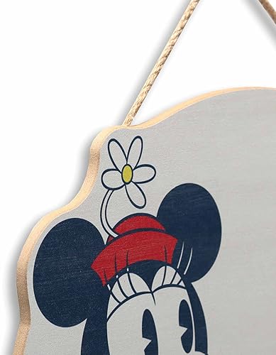 Vista 31 de Open Road Brands Disney Mickey Mouse y Minnie Mouse - Letrero de pared en forma de corazón Negro/blanco