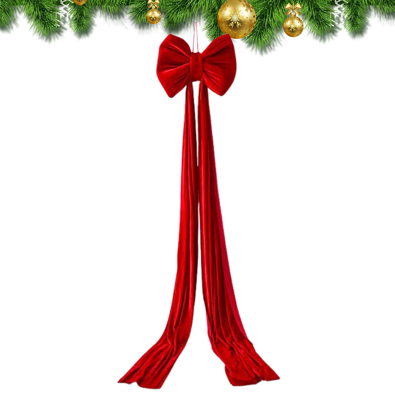 Lazos de encaje de árbol de terciopelo preatado grandes decoraciones